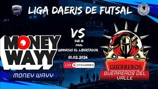 🔴En Vivo🏆Liga Daeris Futsal  Infantil Caracas⚽/ Sub 18 / MONEY WAYY Vs GUERREROS DEL VALLE📺