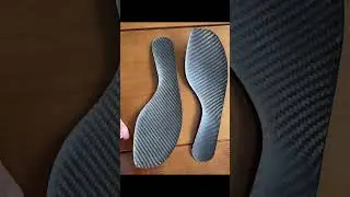 Custom 3K Carbon Fiber Matte Plain Insole for Sports Shoes Strong Support Anti-sprain High Elastic