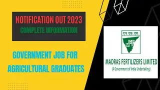 Field Officer Job in Madras Fertilizers Limited // Notification Out 2023