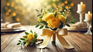 🌼 Yelinart Yellow Rose Corsage and Boutonniere Set | Best Yellow Corsage and Boutonniere Set 🌼