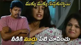 Thalapathy Vijay And Ileana D'Cruz Drunk Comedy Scene || Snehithudu Movie Scenes || Maa Show