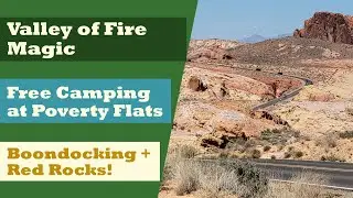 Boondocking at Valley of Fire & Poverty Flats | Free Camping Near Las Vegas (Full-Time RV Life)