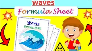 || Formula Sheet || Waves | Class 11th| Physics chapter 15| @@Edustudy_point