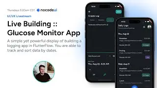 Live Build: Glucose Tracking app in FlutterFlow 01