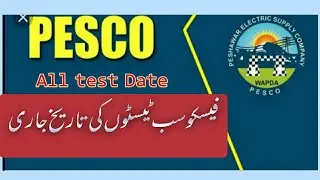 PESCO Roll number and test date 2022-2023