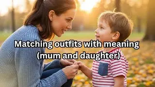 matching outfits with meaning mum and daughter