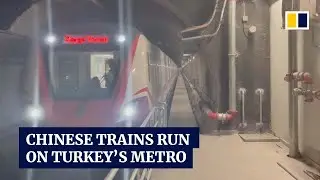 China-made trains start operating on Turkey&rsquo;s first high-speed metro line