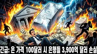 긴급: 은 가격이 100달러에 도달할 경우, 은행들은 3,900억 달러의 손실에 직면한다