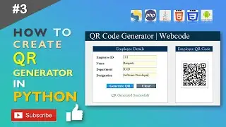 How to Create QR Code Generator in Python | Complete GUI python tutorial in Hindi 
