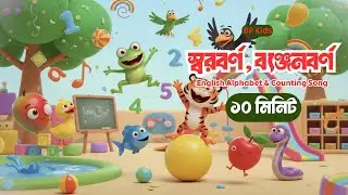Bangla Alphabet Adventure স্বরবর্ণ, ব্যঞ্জনবর্ণ, ABC and Numbers Made Easy | 3D Cartoon | BP Kids