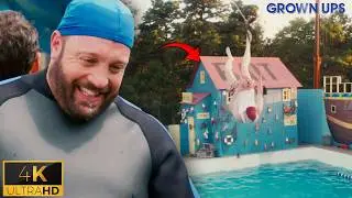 The Gang Goes Wild at the Water Park | Grown Ups 4K Hilarious Moment