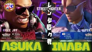 スト6💥Inaba 対 Asuka|  Inaba「Dee-Jay」vs Asuka「C.VIPER 」💥 SF6 🤜FGC🤛