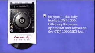 Pioneer DVJ1000 DVD Video CD Player - DJkit.com