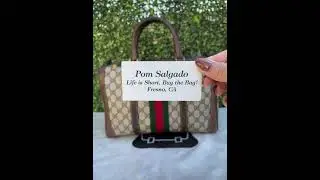 Authentic Preowned Gucci Vintage Web Boston Bag Supreme Monogram