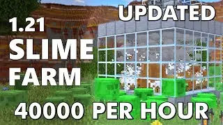 Minecraft Best OOzing Slime Farm java 1.21 || 36000+ per Hour