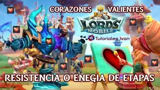 La mejor forma de obtener Resistencia/Energía en Lords Mobile – Especial Corazones Valientes