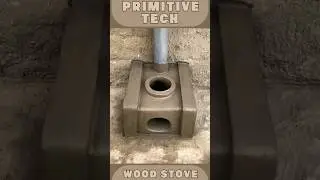 Powerful Eco-Friendly Smokeless Wood Stove Made from Clay | Primitive Tech DIY Build 💡#shorts #viral