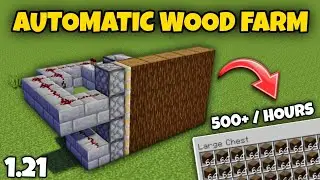 Automatic wood farm Minecraft Pocket/Bedrock Edition 1.20 (Hindi)