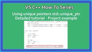 C++ How-To Series : Smart / unique std::unique_ptr and raw pointers | Dynamical Allocation| Part 1