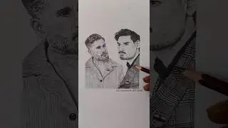 Suniel Shetty🔥& Ahan Shetty❤️ Pencil Artwork #art #sunilshetty #ahanshetty #border2 #drawing #shorts