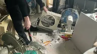 Smash vintage Mistral Gyro-Aire cooling fan box fan