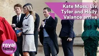 Kate Moss, Liv Tyler and Holly Valance arrive at royal wedding