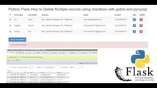 Python Flask How to Delete Multiple records using checkbox with getlist and pymysql