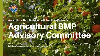 Agricultural BMP Advisory Committee Meeting (1.13.2021)