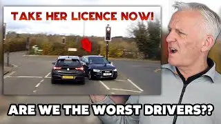 UNBELIEVABLE UK DASH CAMERAS | Entitled Lady Blasts Through, Almost Rear Ended REACTION