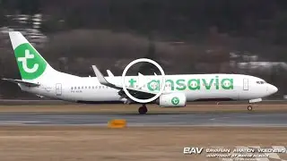 Boeing 737-800 - Transavia Airlines PH-HXM - landing at Innsbruck Airport