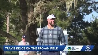 Travis Kelce spotted golfing at Spyglass as fans watch for Taylor Swift appearance