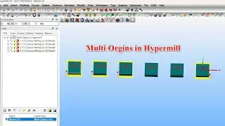 Traning Hypermill 2024#14: Output Multi Origin G54-G59 in Hypermill