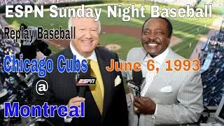 Replay Baseball Board Game 1993 ESPN Sunday Night Baseball Chicago @ Montreal