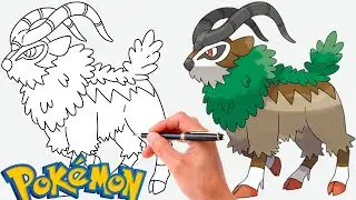 Cómo dibujar GOGOAT POKEMON #673 | Generación 6