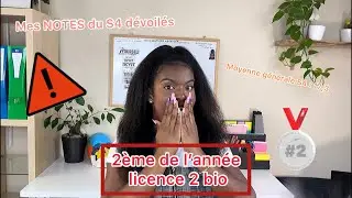 2 ème de l’année en L2 biologie: NOTES et classements du S4 🥈🥳🥳 #PASS #LAS