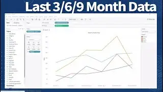 Tableau Tutorial : Show Last 3/6/9 Month Data