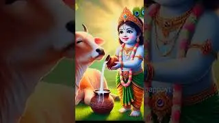 Little Krishna #luttle #laddugopal #cute #vrindavan #krishna #cartru #shorts #Video