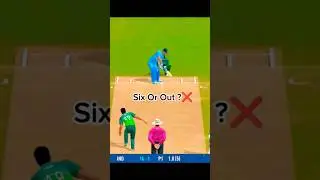 SiX Or Out 🤔 #shorts #realcricket24