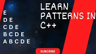 Lecture 8 : Patterns in C++ || Learn Patterns in an easy way #coding #tutorial