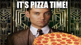 Great Gatsby racing scene but with the Spiderman pizza theme