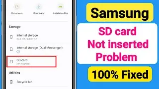 SD card Not inserted Problem || Fix Samsung SD card Not inserted Problem