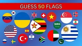 GUESS 50 COUNTRY BY FLAGS | ULTIMATE COUNTRY FLAG QUIZ