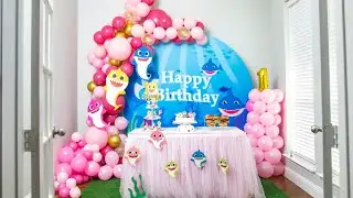 BABY SHARK BIRTHDAY DECORATIONS ||  BABY SHARK BIRTHDAY DECORATION IDEAS AT HOME