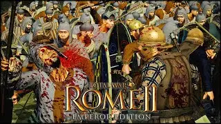 UNBELIEVABLE BRUTALITY AT THE WALLS! 3v3-Total War Rome 2