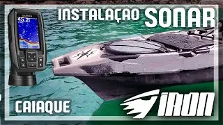 Instalando o Sonar Sriker Plus 4 Garmin no caiaque IRON da MILHA NAUTICA