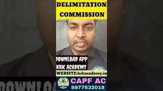Delimitation Commission Capf Ac 2025 paper-2  | Krk Academy Online Classes | #capf #upscexam #upsc