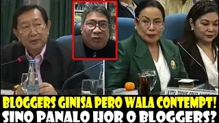 BLOGGERS NAGISA PERO WALANG NA CONTEMPT! TAGUMPAY BA ANG HOR O BLOGGERS SA TRICOM HEARING?