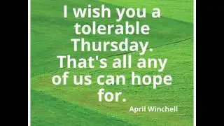 Thursday Quotes