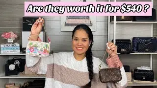Unboxing Louis vuitton Hot item | mini pochette monogram vs mini pochette limited edition Azur |