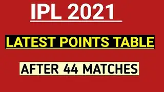 IPL 2021 Latest Points Table after CSK vs SRH Match | Latest points Table Ipl 2021 after 44 Matches